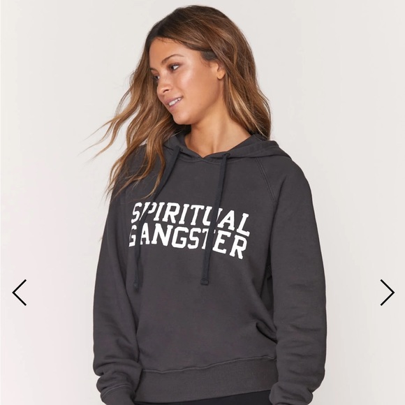 NWOT Spiritual Gangster Blue and Gray SG Pullover XS Unisex MSRP $89 - Picture 5 of 12